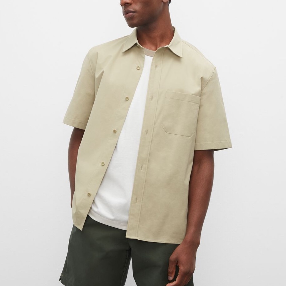 Short Sleeve Ripstop Shirt - Brand New - NEVER WORN - Khaki